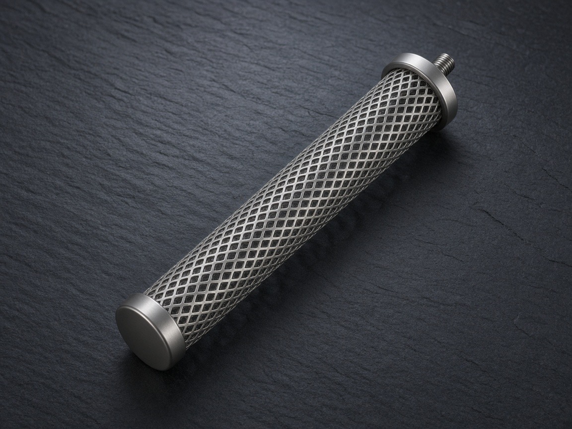 Cylindrical titanium anode basket, 2 × 24 in